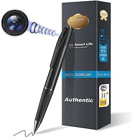 efancy 1080P Camera Espion Stylo Caméra Cachée Stylo Mini Camera de Surveillance Interieur/extérieur avec Enregistrement Video ou Prise de Vue Spy Cam Caméra de Sécurité pour Le Bureau à Domicile