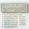 YPREWY 1Set Keycaps Milk Green Pig PBT Keycaps Set Dye Sublimation For 60/64/84/98/108 Mechanical Keyboards