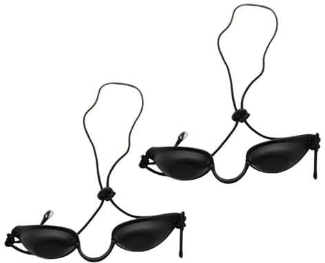 Solarium Brille UV Schutz 2 Stück Solarium Schutzbrille Rotlichtlampe Schutz Augenklappe Infrarot LED UV Schutzbrille Augenschutz Solarium Solariumbrille Rotlichtbrille Sonnenbank Beauty Sonnenbrille