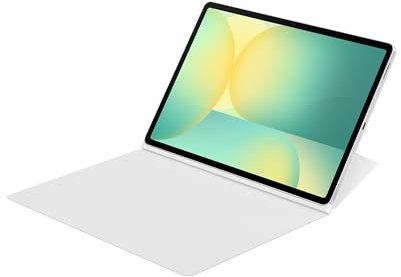 SAMSUNG Smart Book Cover Custodia per tablet a libro posizionabile con doppia visualizzazione per Galaxy Tab S10 FE+, Bianco
