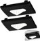 2pcs Car Tissue Holder, Car Tissue Box, Tissue Box Holder, Car Tissues, Tissue Holder, Leather Car Accessories for Sun Visor or Seat,Multifunctional Black Car Tissue Face Mask Box (Black)