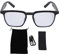 AI Smart Brille mit Echtzeitübersetzung, Drahtlose Bluetooth -AI -Übersetzer Smart Brille Gleichzeitinterpretation für Mehr Als 100 Sprachen, Polarisierte Sonnenbrillen für (Black)