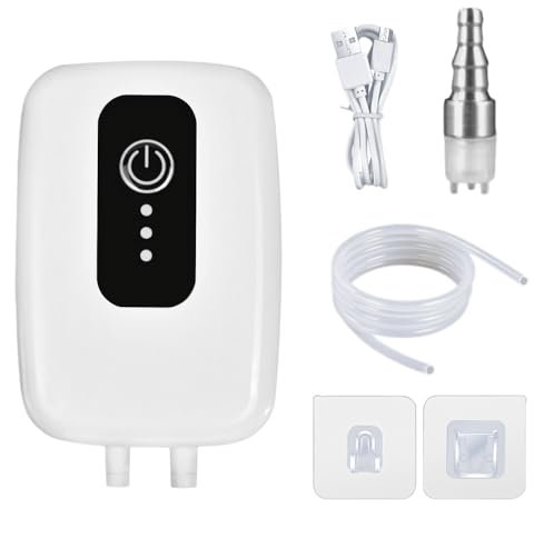 Pompa Automatica USB con Sifone, Kit Pompe per Travaso Vino, Dispenser Pompa Elettrico da 1200 mAh Integrata per l'Imbottigliamento di Bevande Fatte in Casa, Vino, Birra