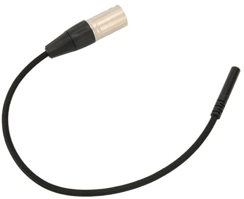EIMSOAH XLR Male Adapter Cable Noiseless 3.5mm to XLR Female Cord for Microphone Mixer, Ideal for Music Lovers, Durable Nylon Material 11.8in
