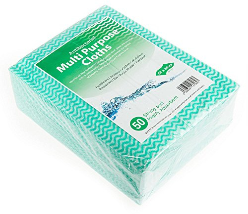 Antibacterial Cloths Green - Case of 500 - Multipurpose Colour Coded J Cloths