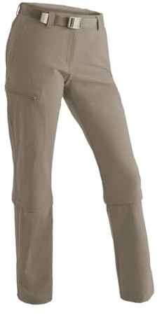 maier sports Women's Arolla Hiking Trousers, Zip-Off Outdoor Pants, Breathable Trekking Trousers with Detachable Legs