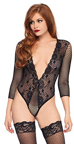 Very Sexy Lingerie High cut lace and net Teddy