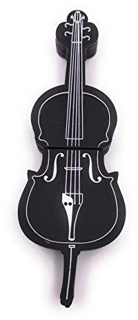 H-Customs Violoncelle Basse Violon Noir Clé USB 2.0/64 Go