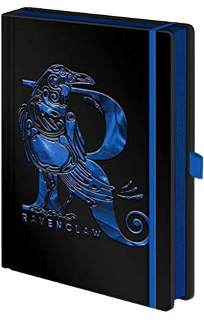 HARRY POTTER Notizbuch (Ravenclaw Design) A5 Notizbuch und Journal mit Glanzprägung - Offizielles Merchandise