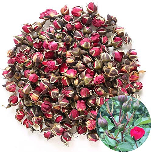 TooGet Wohlriechende Natürliche Tiefrote Rosafarbene Knospen Blumenblätter Getrocknete Blüht Großverkauf, Kulinarische Nahrungsmittelklasse - 225g