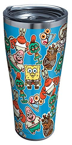 Tervis Nickelodeon - SpongeBob SquarePants Isolierter Becher, 18/8 Edelstahl, Aufkleber