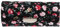 TENDYCOCO Porta Rossetto con Specchio Custodia per Trucco Cosmetica da Viaggio Floreale Custodia Organizer Borsa per Borsa da Donna