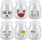 Flliberté 6 Pots Yaourts avec Couvercle, 150 ML/106 GR Pot en Verre Yaourt, petit Pot en Verre avec Couvercle pour Yaourt Maison, Desserts Maison, Puddings, Compotes