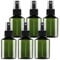 TIANZD 6 Piezas 200 ml Botella de Spray Plástico Vacías Verde con Bomba en Spray Negro de Niebla Fina Atomizador Pequeño para Perfume Viaje Artículos de Agua Cosmético Alcohol