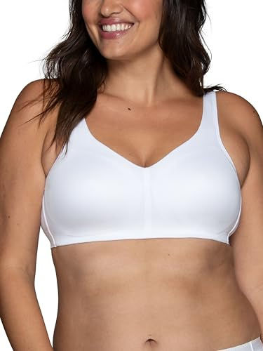 Vanity Fair Damen Beyond Comfort Wireless Bra, Convertible Straps & Flexible Fit, Simple Sizing Available S-3xl BH, Undurchsichtige, Atmungsaktive Körbchen, weiß, X-Large