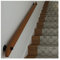 Handlauf Geländer Hölzern Handläufe für Treppen 1m/2m/3m/4m/5m/6m extra lang, Rutschfest Treppengeländer Haltegriffe an der Wand mit Metallhalterungen, Landhaus Villa Flure Dekor ( Size : 1m/3.2ft )