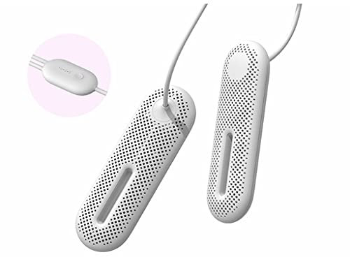 SHATONG Sèche Botte de ménage électrique Chauffe-Pieds avec Minuterie,Shoes Sèche-Linge Séchage 360ª Intégral Warmer Séche Chaussures,Sèche Vos Chaussures/Gants(Blanche)