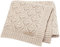 LAWKUL Babydecke 100% Baumwolle atmungsaktiv weich gestrickt zellular für Neugeborene Jungen Mädchen Kleinkinder 90x70cm Beige