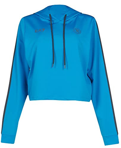 SSC Napoli Damen Season 2022/2023 Sweatshirt Lady Kapuzenpullover, Hellblau Napoli, L