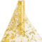 Tischläufer Gold, 29CM×20M Glänzend Tischband mit Beschicht, Gold Tischband Dekostoff für Halloween Party Hochzeit Weihnachten Geburtstag Festiva