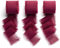 AOKSUNOVA Geschenkband Hochzeit Schleifenband Rot 3 Rollen Chiffonband Stoffband 3.8cm x 6.3m Bänder zum Basteln