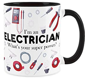 Purely Home Electrician Mug Fun Trades Gift - White Coffee/Tea Present