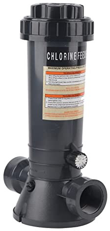 Natudeco Dispenser di Cloro per Piscina Galleggiante con Clorinatore Automatico per Piscina con Timer Alimentatore per Cloratore per Piscina in Linea per Attrezzature per Piscine