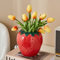 Vase en Céramique à la Fraise, Joli Vase à Fleur de Fraise, Pot de Fleur en Forme de Fruit, Vase en Céramique Vintage pour Fleurs, Jardinière Décorative de Fraise, Récipient Assorti en Forme(S)