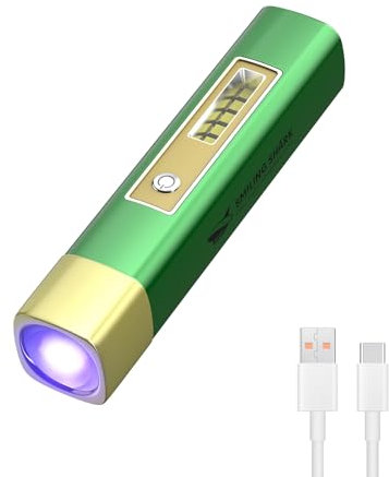 Smiling Shark Lámpara Uñas UV, Ultravioleta Secadora Inalámbrico Portatil Power Bank Carga Rapida Luce LED Bianca Para Manicura/Pedicure Salón DIY Art Nail Gel En Casa, UV-Lámpara-Uñas-Ultravioleta