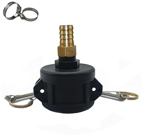 Wasserschlauch Armaturen Wasserhahn Adapter & Nockenverschluss, 2 bis 3/4 Schlauchumwandlungsadapter, IBC Verbinder Tote Tankentleerungsadapter für Gartenschlauch Wasser Lagerung Camlock Schlauch