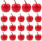 HOMSFOU 20st Simulation Äpfel Modell Lebensechte Rote Äpfel Künstliche Äpfel Weihnachtlicher Dekorativer Apfel Gefälschte Simulationsäpfelmodelle Winzige Äpfel Schaum Zubehör Falsches Obst
