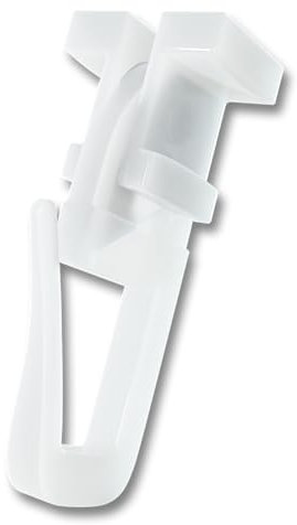 dekondo Duo X-Gleiter, Universal-Gleiter, Faltengleiter, mit drehbarem Kopf, universal einsetzbar für Gardinenschienen oder -stangen mit 4mm oder 6mm Profilschlitz/Laufnut (100)