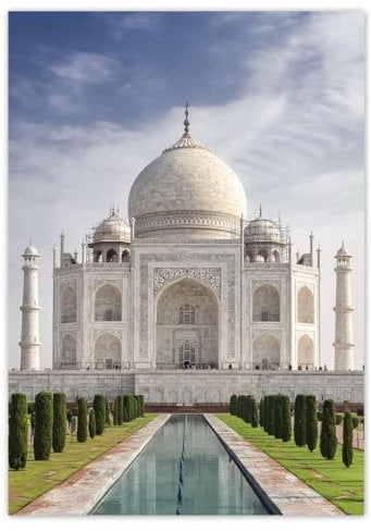 Foto-Poster, Wanddekoration, 29,70 x 42 cm, Taj Mahal Nr. H9128M_PL1A3