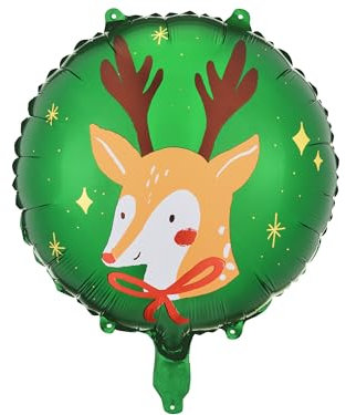 Süßer Folienballon Rentier Ballon Hirsch Dekoration Weihnachten Festliche Deko Geburtstag Kinder Geschenk Folienballon Helium geeignet