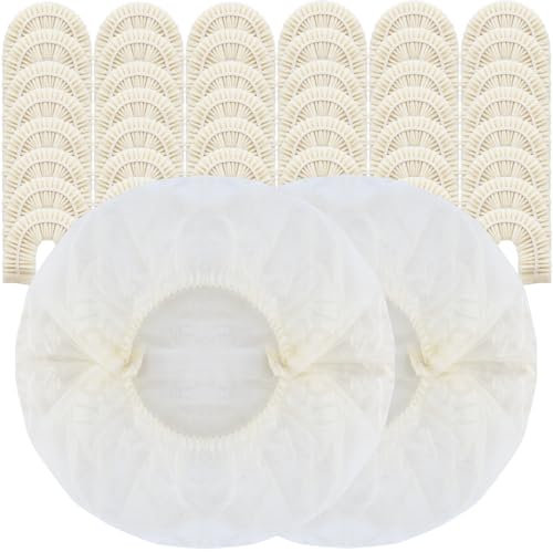 TCOTBE 50 cappucci usa e getta beige per la lavorazione dei capelli, cuffie da doccia usa e getta per saloni, fai da te, condizionamento, tintura, trattamenti per capelli, forniture per la pulizia,