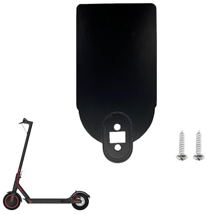 YJFY E Scooter License Plate Holder Metal Material Number Plate Holder E Scooter E Scooter Number Plate Holder Robust and Durable with Screws Compatible with M365 M365 Pro (Black)