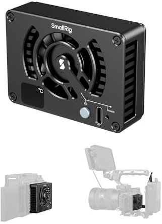 SMALLRIG Kamera Kühler für Sony für Canon für FUJIFILM, Ventilator Cooling System Snap-On Kühllüfter mit TEC-Kühlmodul für Sony ZV-E1 A7 IV A6700 FX3, für Canon R5 R6, für FUJIFILM X-T4 X-S10-4815