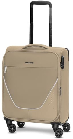 Stratic Kabinen-Koffer für Damen und Herren | Kleiner Cabin-Trolley 40 x 21 x 55 cm aus hochwertigem, flexiblem Polyester Material | Erweiterbar & Teleskopgriff| taska Serie