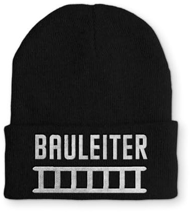 tshirtladen Beanie Bauleiter Wintermütze Mütze mit lustigem Spruch