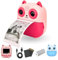 SnapPix Cámara de Fotos Instantáneas para Niños con Papel de Impresión y Tarjeta SD,20MP, Cámara de Fotos para Niños, Regalo para Niños de 3 a 14 años (Azul y Rosa) (Rosa)