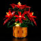 GEAMENT LED Licht-Set Kompatibel mit Lego Weihnachtsstern (Poinsettia) Botanical Collection 10370 Bausteine Modell (Modellsatz Nicht enthalten)