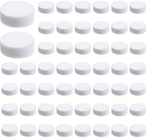 50 Pcs 0.55 Inch Car Air Freshener Refill Felt Pads White Air Diffuser Replacement Universal Essential Oil Perfumes Refill Tablets for Cars Airs Freshener Vent Clips Auto Diffusers Women Men Gifts