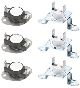 Kit di 3 fusibili termici e termostati for asciugatrice DC96-00887A e DC47-00018A compatibili con il riscaldatore dell'asciugatrice Samsung