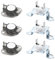 Kit di 3 fusibili termici e termostati for asciugatrice DC96-00887A e DC47-00018A compatibili con il riscaldatore dell'asciugatrice Samsung