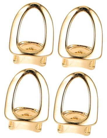Generisch 4 Stück Goldene Zähnekappe Dekorativer Zahngrill Cosplay Zähne Schmuck Zahnspange Gefälschte Zähne Einzelzahngrill Zähne Grill Kit Rapper-requisiten Zahnkappe Kupfer