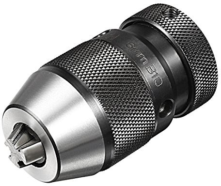 sourcing map Schlüssellos Bohrfutter B10 Kegel Halterung einstellbar 1/64-1/4 3-Kiefer für Drehmaschinen Fräsbohrmaschine