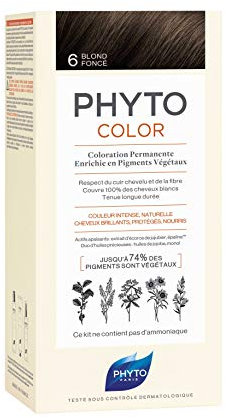 Phyto Protocolor Box Haarfärbemittel, 6 Dunkelblond 182 ml