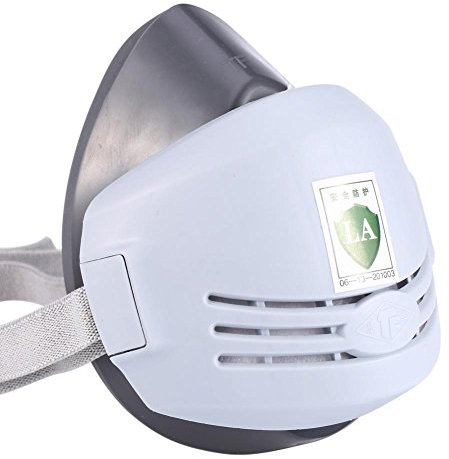 Schweißmaske, Atemschutzmaske, Anti-Staub, Schweißfilter, Holzbearbeitung, Lackspray, Halbmaske, Grau