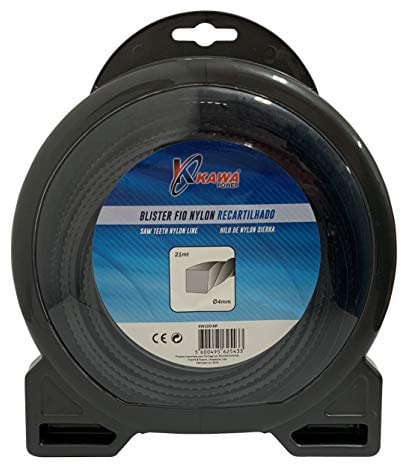 Hilo de nylon para desbrozadoras 4MM 21MT TRENZADO Kawapower - Bricoferr