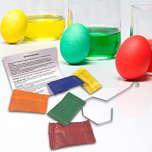 Kit di decorazioni per uova di Pasqua, 5 colori, per 50 uova, ottima decorazione per uova di Pasqua per bambini, da utilizzare a bassa temperatura